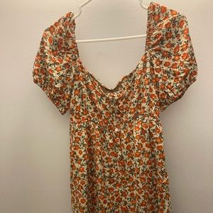 🔻 SOLD 🔻 Rose off the shoulder sundress